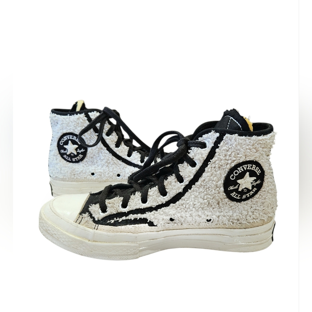 Converse Chuck 70 Hi Sherpa Egret/Black - Size 7W/5M